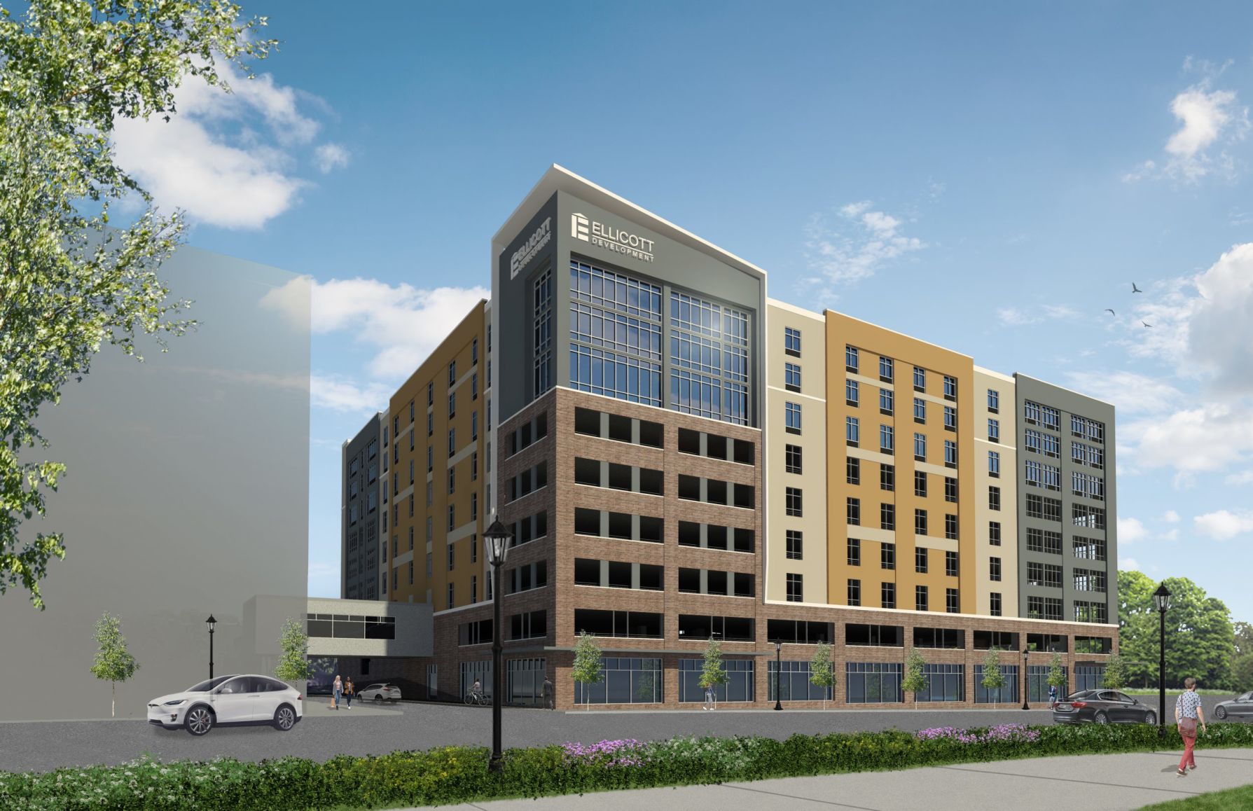 Pedestrian View Southwest rendering 6-13-2019